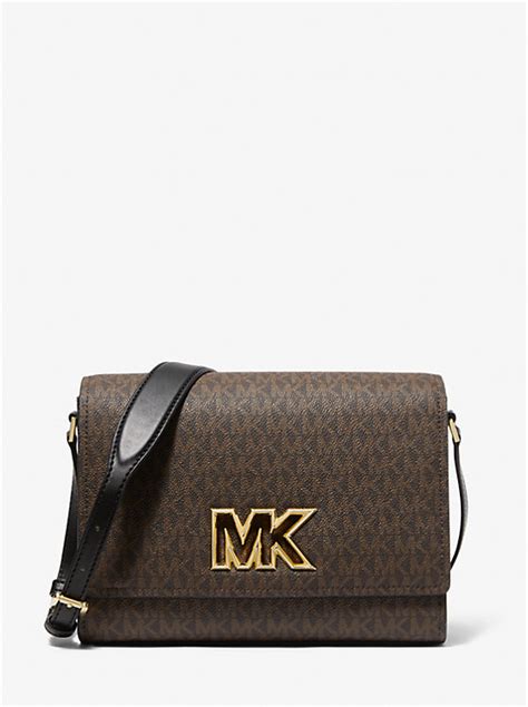 michael michael kors mimi medium logo messenger bag|Michael Kors crossbody Messenger bag.